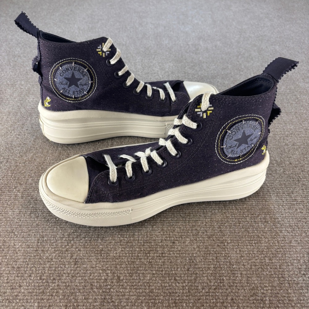 Converse Chuck Taylor All Star Move Platform Floral Purple A05070C Size 9.5